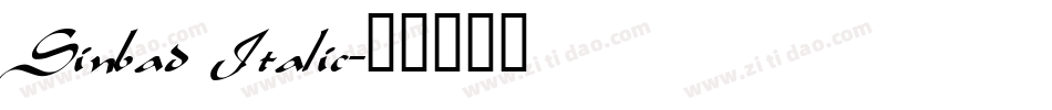 Sinbad Italic字体转换